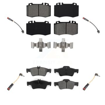 Front Rear Semi-Metallic Brake Pad Wear Sensor Kit For 2003-2006 Mercedes-Benz SL500 5.0L KSW-100175