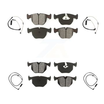 Front Rear Semi-Metallic Disc Brake Pads And Wear Sensors Kit For Land Rover Range KSW-100189
