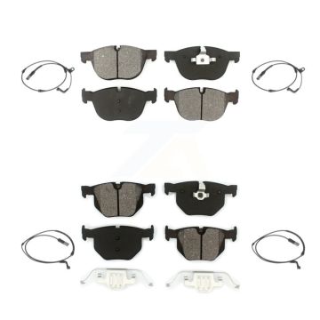 Front Rear Semi-Metallic Disc Brake Pads And Wear Sensors Kit For BMW X5 X6 KSW-100190