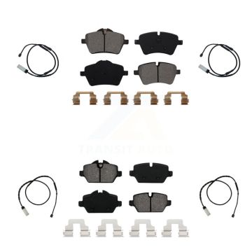 Front Rear Semi-Metallic Brake Pad And Wear Sensor Kit For Mini Cooper Countryman Paceman KSW-100199