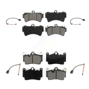Front Rear Semi-Metallic Disc Brake Pads And Wear Sensors Kit For Audi Q7 Porsche Cayenne KSW-100200