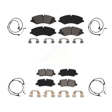 Front Rear Semi-Metallic Disc Brake Pads And Wear Sensors Kit For Land Rover Range Sport KSW-100202