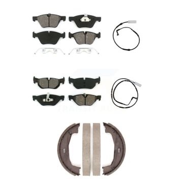 Front Rear Semi-Metallic Disc Brake Pad Wear Sensor Kit (5Pc) For BMW 128i 328i 323i 325i KSW-100209