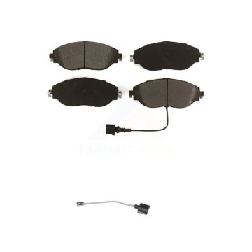 Front Semi-Metallic Brake Pad Extra Wear Sensor Kit For Volkswagen Tiguan Jetta Audi Q3 R KSW-100289
