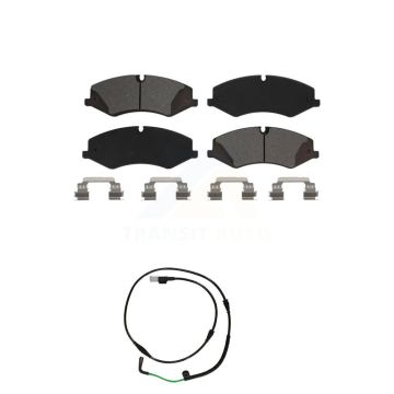 Front Semi-Metallic Disc Brake Pads And Wear Sensors Kit For Land Rover LR4 KSW-100298