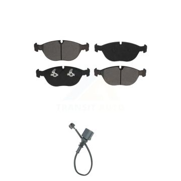 Front Semi-Metallic Brake Pad And Wear Sensor Kit For Audi TT Quattro Volkswagen R32 3.2L KSW-100303