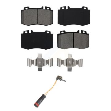 Front Semi-Metallic Brake Pads & Wear Sensor Kit For Mercedes-Benz E350 C230 SL500 SLK350 KSW-100306