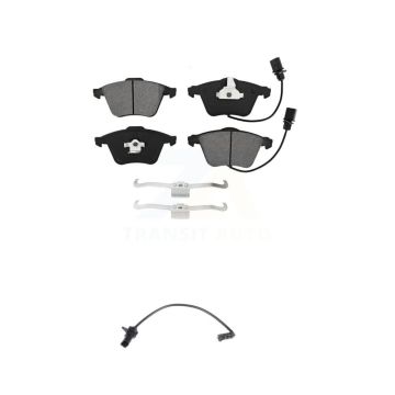 Front Semi-Metallic Disc Brake Pads And Extra Wear Sensors Kit For 2011 Audi A6 KSW-100319