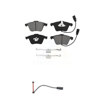 Front Semi-Metallic Disc Brake Pads And Extra Wear Sensors Kit For 2011 Audi A6 Quattro KSW-100320