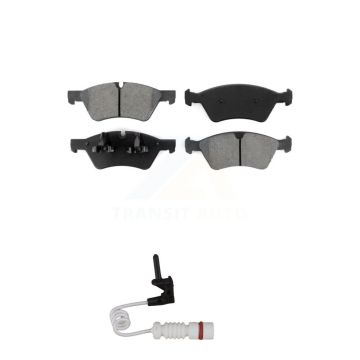 Front Semi-Metallic Brake Pads & Wear Sensor Kit For 2008 Mercedes-Benz G55 AMG 5.0L 5.5L KSW-100329