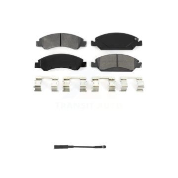 Front Semi-Metallic Brake Pads Wear Sensor Kit For GMC Chevrolet Silverado 1500 LD Sierra KSW-100331