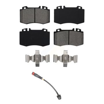 Front Semi-Metallic Disc Brake Pads And Wear Sensor Kit For Mercedes-Benz SL500 SLK55 AMG KSW-100334