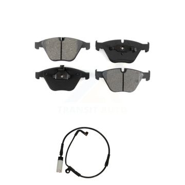Front Semi-Metallic Brake Pad And Wear Sensor Kit For BMW 530i 528i xDrive 525i 535i 550i KSW-100345