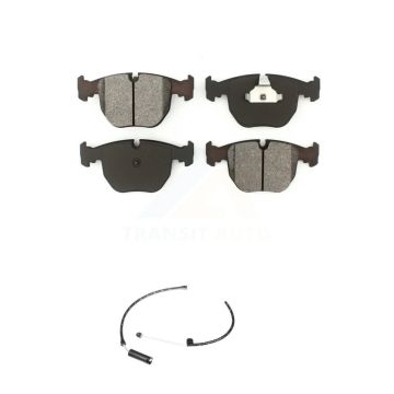 Front Semi-Metallic Disc Brake Pads And Wear Sensors Kit For BMW X5 KSW-100349