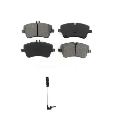 Front Semi-Metallic Brake Pad Wear Sensor Kit For 03 Mercedes-Benz CLK320 Coupe with 3.2L KSW-100366