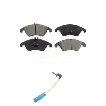 Front Semi-Metallic Disc Brake Pads And Wear Sensors Kit For Mercedes-Benz E400 KSW-100376