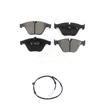 Front Semi-Metallic Disc Brake Pads And Wear Sensors Kit For BMW 335i xDrive X1 328i KSW-100382