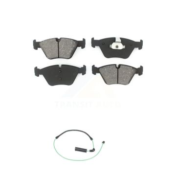 Front Semi-Metallic Disc Brake Pads And Wear Sensors Kit For BMW 330Ci 330i 330xi M3 KSW-100387