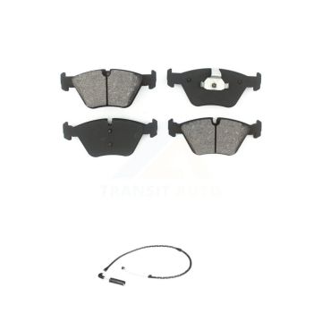 Front Semi-Metallic Disc Brake Pads And Wear Sensors Kit For 2004-2010 BMW X3 KSW-100388