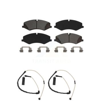 Front Semi-Metallic Disc Brake Pads And Wear Sensors Kit For Land Rover Range KSW-100401