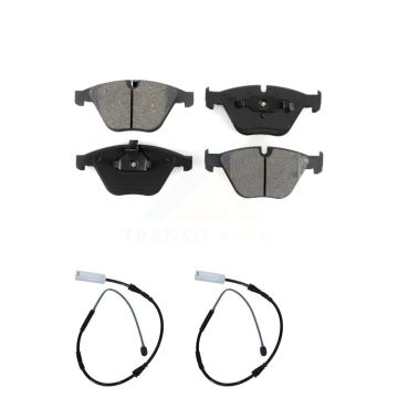 Front Semi-Metallic Disc Brake Pads And Wear Sensors Kit For BMW X1 KSW-100409