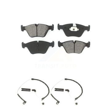 Front Semi-Metallic Disc Brake Pads And Wear Sensors Kit For BMW Z4 KSW-100413
