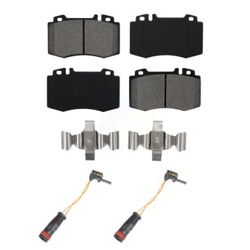 Front Semi-Metallic Brake Pads & Wear Sensor Kit For Mercedes-Benz E350 C230 SL500 SLK350 KSW-100422