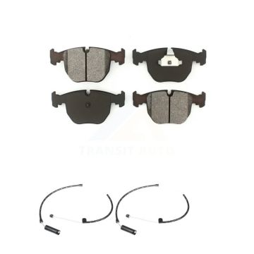 Front Semi-Metallic Disc Brake Pads And Wear Sensors Kit For BMW X5 KSW-100431