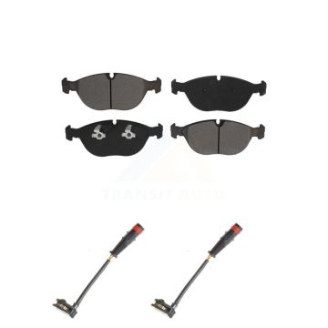 Front Semi-Metallic Disc Brake Pads And Wear Sensors Kit For Mercedes-Benz S500 S430 KSW-100436