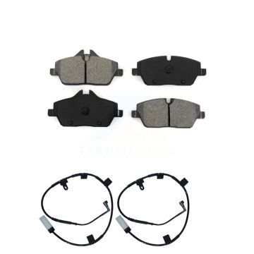 Front Semi-Metallic Disc Brake Pads And Wear Sensors Kit For Mini Cooper KSW-100442