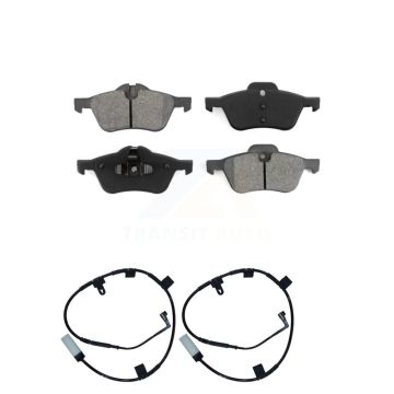 Front Semi-Metallic Disc Brake Pads And Wear Sensors Kit For Mini Cooper KSW-100443