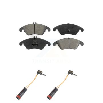Front Semi-Metallic Brake Pads Wear Sensor Kit For Mercedes-Benz C300 E350 C350 E550 E250 KSW-100452