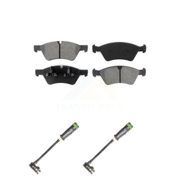 Front Semi-Metallic Brake Pad Wear Sensor Kit For Mercedes-Benz E550 4Matic with AWD 5.5L KSW-100458