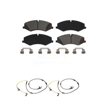 Front Semi-Metallic Disc Brake Pad & Wear Sensor Kit For Land Rover Range Sport Discovery KSW-100461