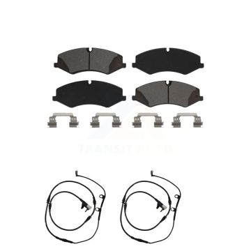 Front Semi-Metallic Disc Brake Pads And Wear Sensors Kit For Land Rover Range Sport KSW-100462