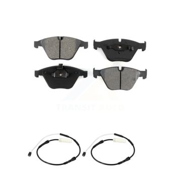 Front Semi-Metallic Disc Brake Pads & Wear Sensor Kit For BMW 328i xDrive 335i 335is 335d KSW-100465