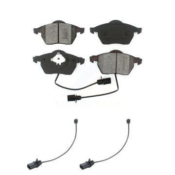 Front Semi-Metallic Disc Brake Pads And Extra Wear Sensors Kit For Volkswagen Passat KSW-100468