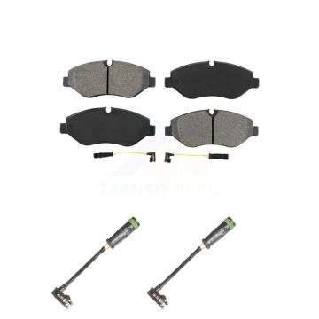 Front Semi-Metallic Brake Pad Extra Wear Sensor Kit For Mercedes-Benz Sprinter 2500 Dodge KSW-100469