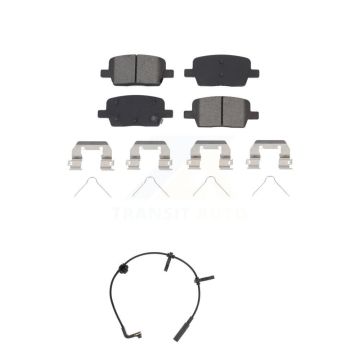 Rear Semi-Metallic Disc Brake Pads And Wear Sensors Kit For Cadillac CT6 KSW-100494