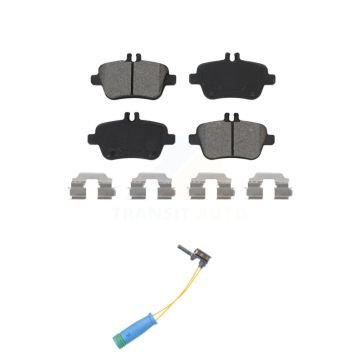 Rear Semi-Metallic Disc Brake Pads & Wear Sensor Kit For Mercedes-Benz CLA250 GLA250 2.0L KSW-100496