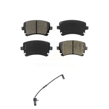 Rear Semi-Metallic Disc Brake Pads And Wear Sensor Kit For 2010 Audi A8 Quattro 6.0L/4.2L KSW-100504