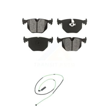 Rear Semi-Metallic Disc Brake Pads And Wear Sensors Kit For 2001-2006 BMW M3 3.2L KSW-100529