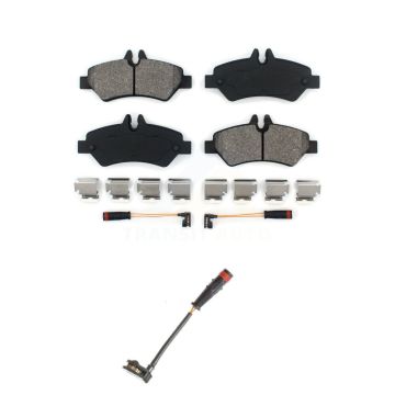 Rear Semi-Metallic Brake Pad & Extra Wear Sensor Kit For Mercedes-Benz Sprinter 2500 3500 KSW-100540