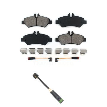 Rear Semi-Metallic Brake Pad & Extra Wear Sensor Kit For Mercedes-Benz Sprinter 3500 2500 KSW-100541