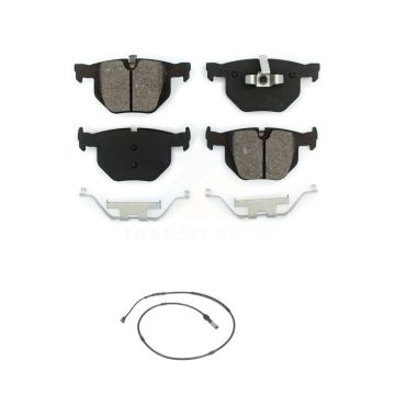 Rear Semi-Metallic Disc Brake Pads And Wear Sensors Kit For BMW 335i xDrive KSW-100553