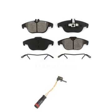 Rear Semi-Metallic Brake Pads & Wear Sensor Kit For Mercedes-Benz C300 GLK350 GLK250 E350 KSW-100555
