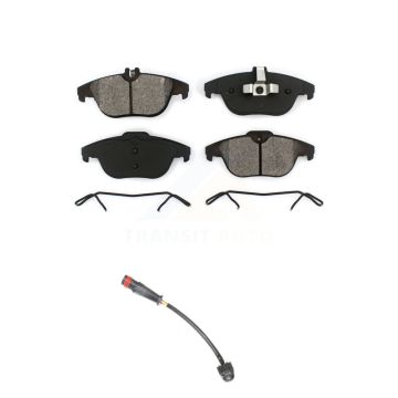 Rear Semi-Metallic Disc Brake Pad And Wear Sensor Kit For 2011 Mercedes-Benz C63 AMG 6.3L KSW-100557