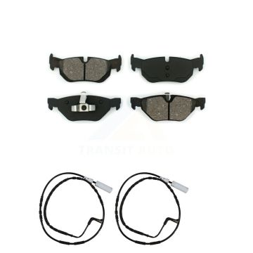 Rear Semi-Metallic Brake Pad And Wear Sensor Kit For BMW 323i 328i 128i xDrive 328xi 325i KSW-100595
