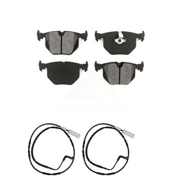 Rear Semi-Metallic Disc Brake Pads And Wear Sensors Kit For 2005 BMW 330xi 3.0L KSW-100596