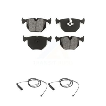 Rear Semi-Metallic Disc Brake Pads And Wear Sensors Kit For BMW 330Ci 330i 330xi 3.0L KSW-100603